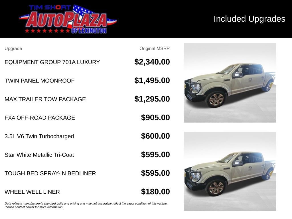 Used 2020 Ford F150 Platinum w/ Equipment Group 701A Luxury image 14