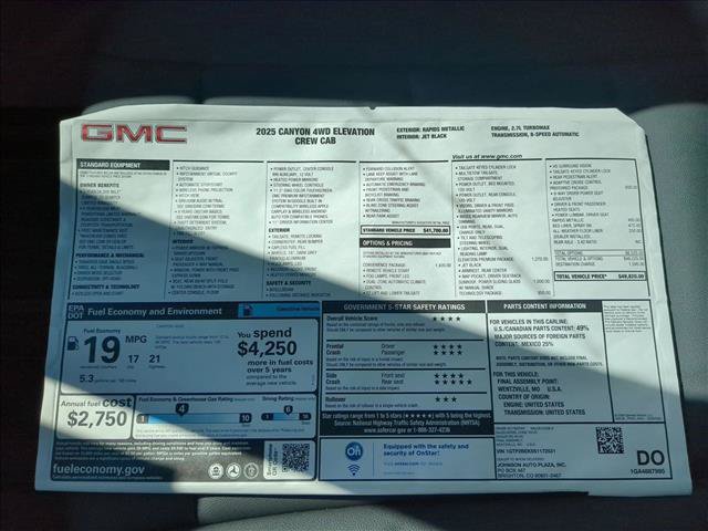 New 2025 GMC Canyon Elevation w/ Convenience Package AWD/4WD image 18