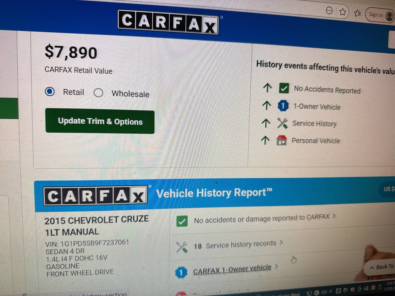 Used 2015 Chevrolet Cruze LT image 10