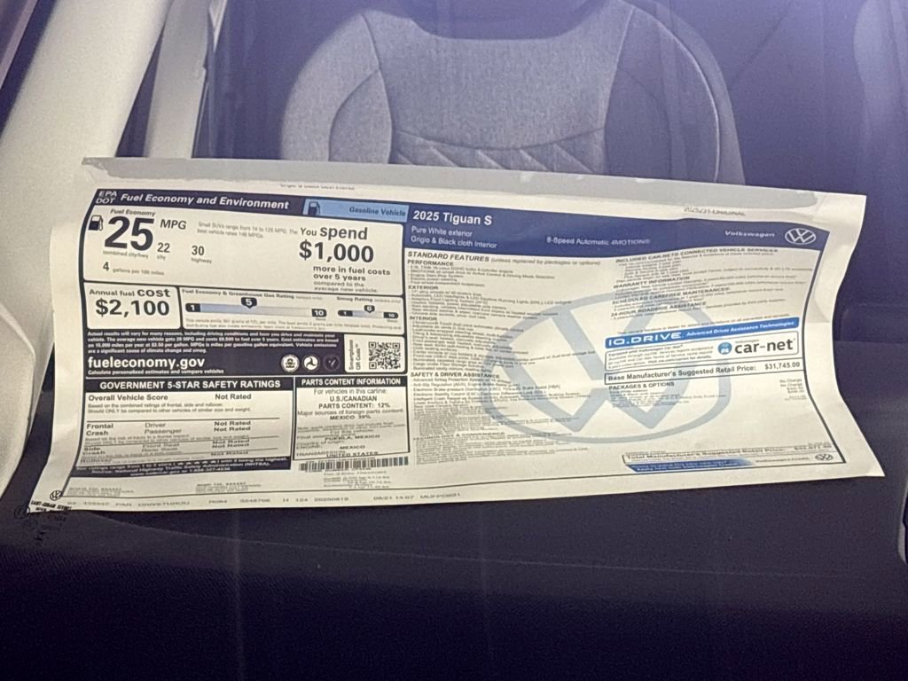 New 2025 Volkswagen Tiguan S image 23