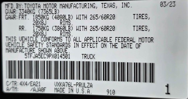 Used 2023 Toyota Tundra Limited AWD/4WD image 47