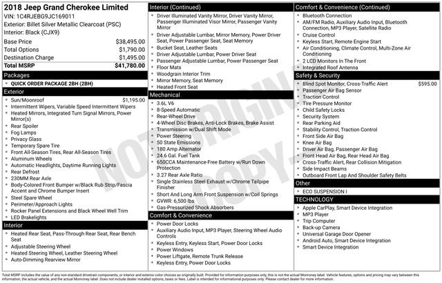 Used 2018 Jeep Grand Cherokee Limited video 2