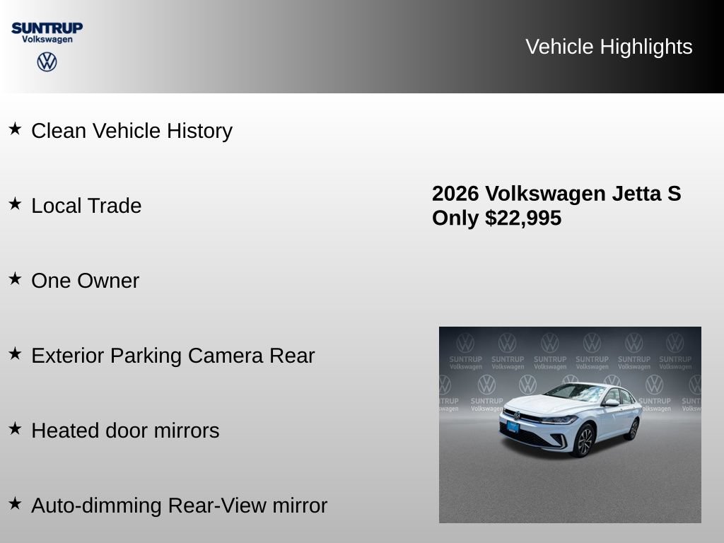 Used 2026 Volkswagen Jetta S FWD image 7