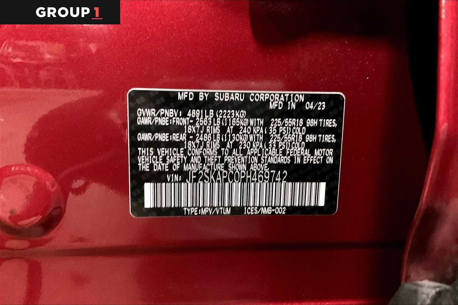 Certified 2023 Subaru Forester Limited AWD/4WD image 37