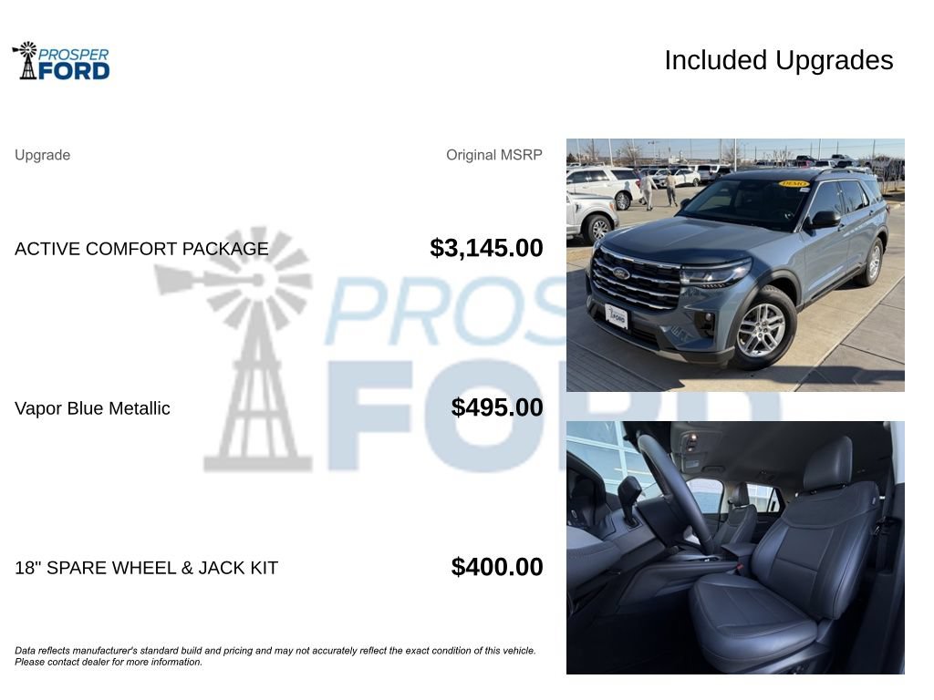 New 2026 Ford Explorer Active w/ Active Comfort Package RWD image 3