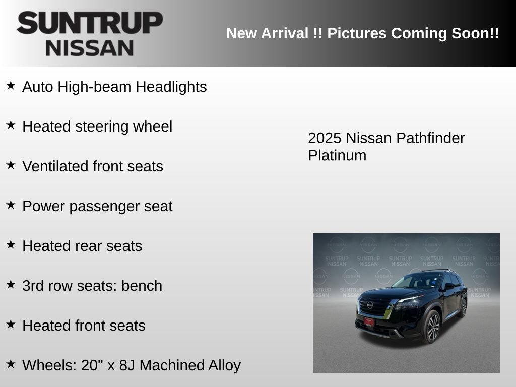 Used 2025 Nissan Pathfinder Platinum w/ Cargo Package FWD image 12
