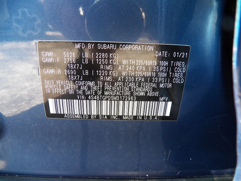 Used 2021 Subaru Outback Touring XT AWD/4WD image 27