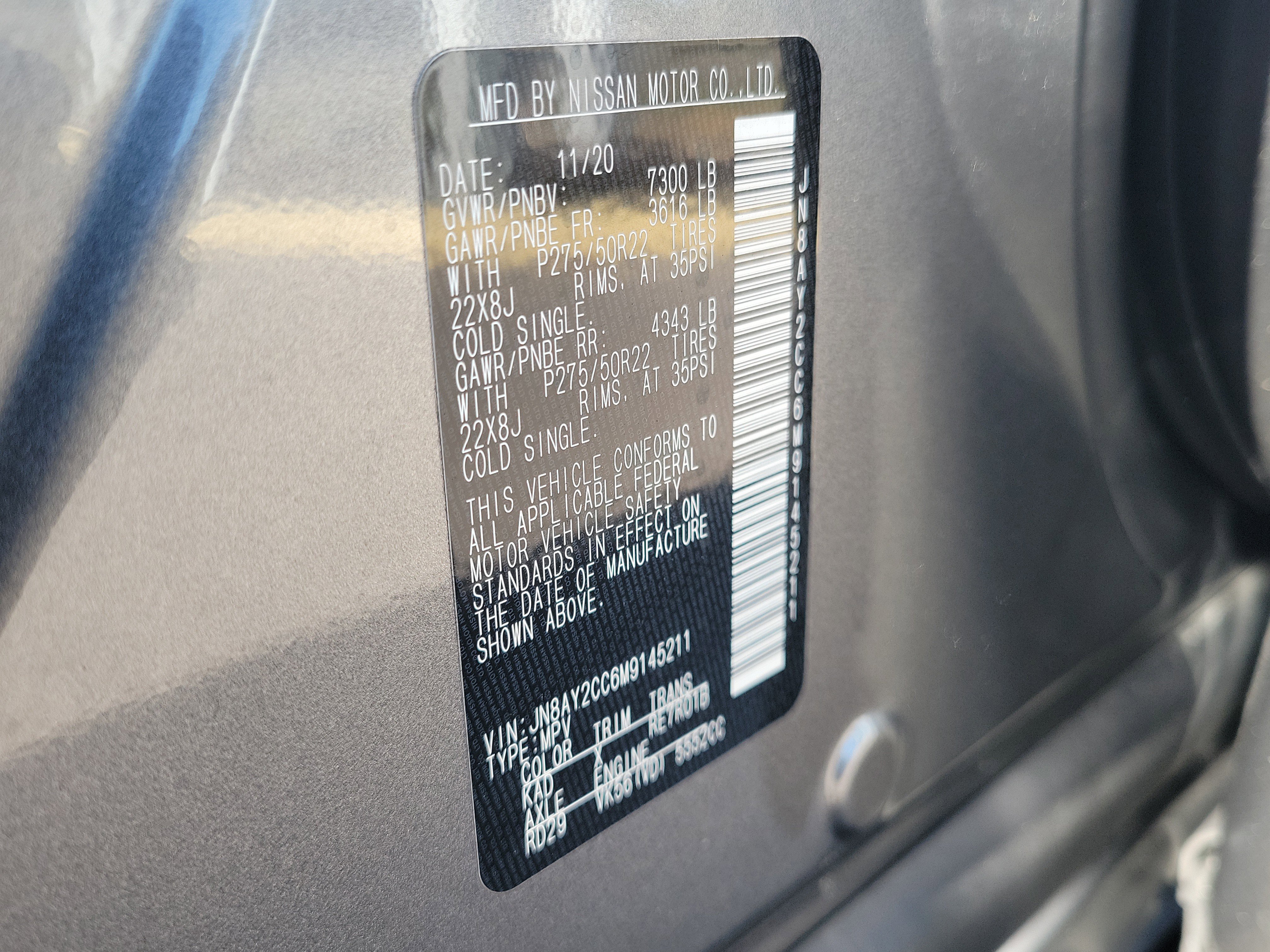 Certified 2021 Nissan Armada Platinum image 39