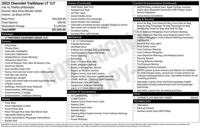 Used 2023 Chevrolet TrailBlazer LT image 22