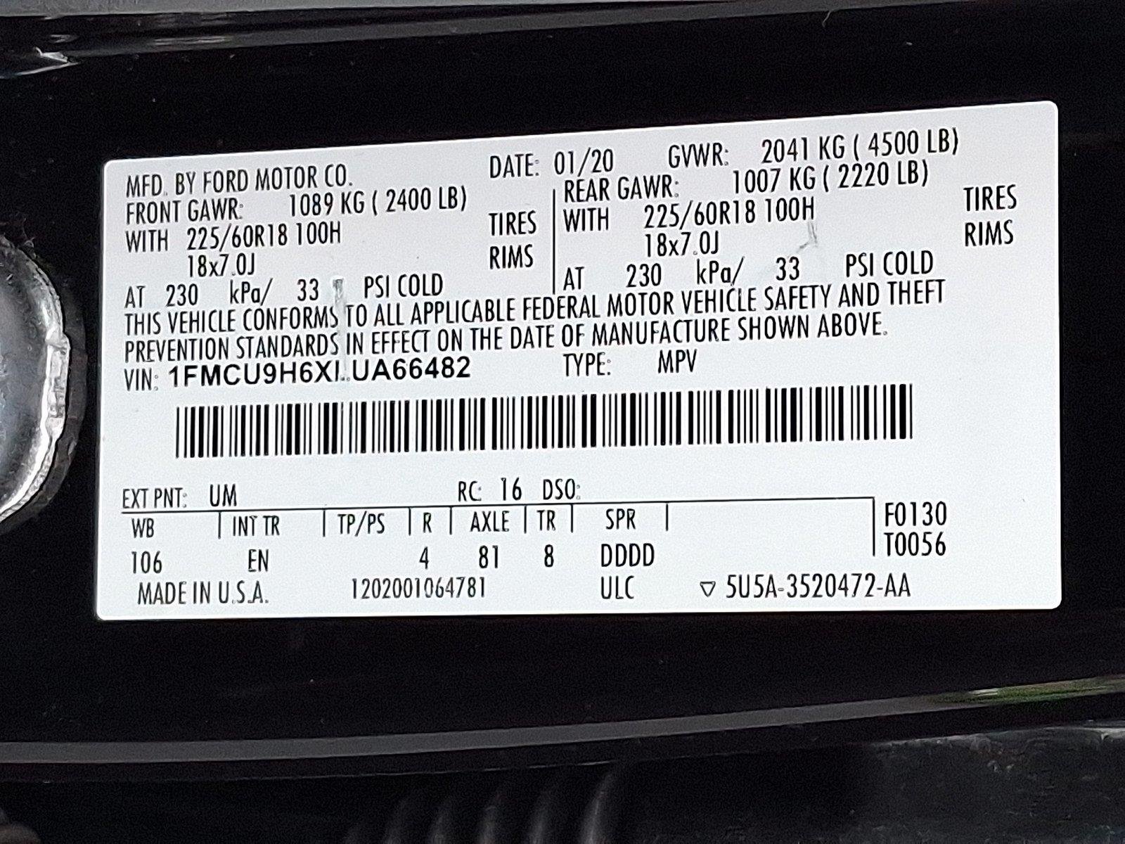Used 2020 Ford Escape SEL AWD/4WD image 27