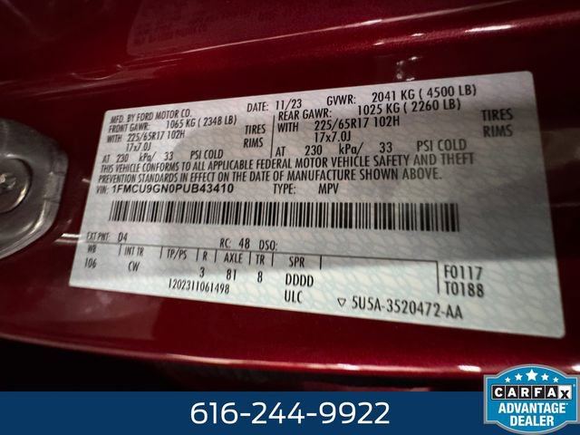 Used 2023 Ford Escape Active AWD/4WD image 27