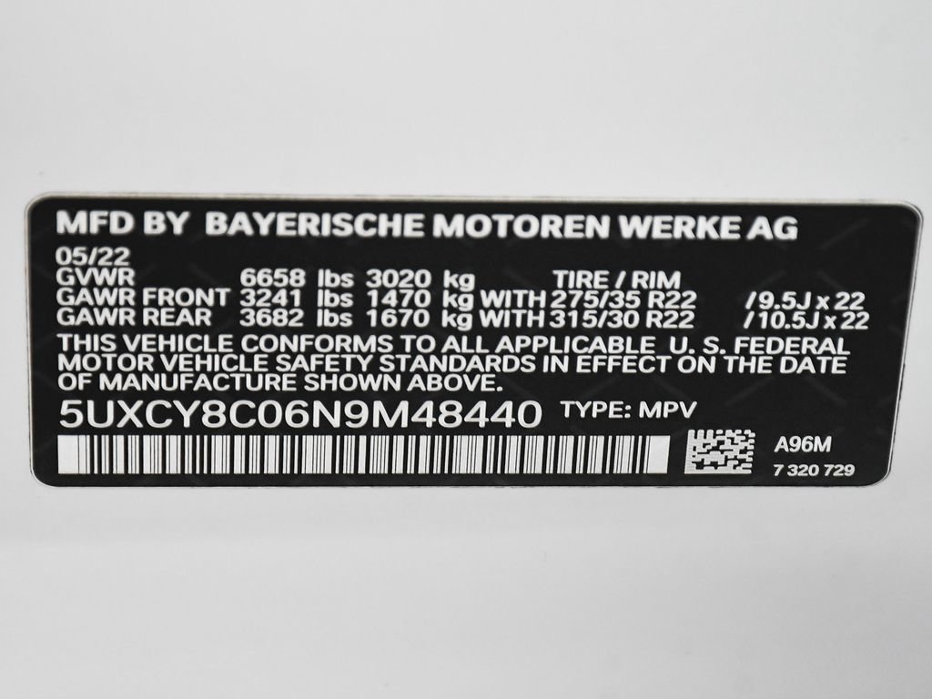 Used 2022 BMW X6 M50i w/ Executive Package AWD/4WD image 20