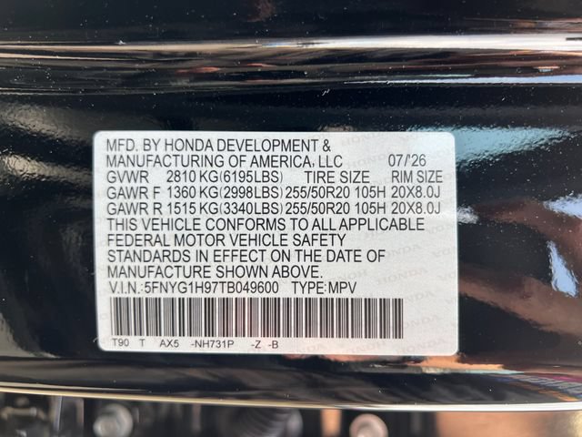 New 2026 Honda Pilot Black Edition image 18