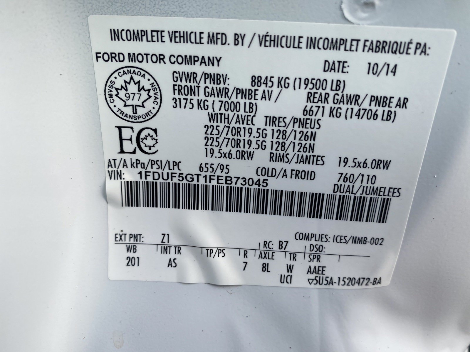 Used 2015 Ford F550 2WD Regular Cab Super Duty image 22