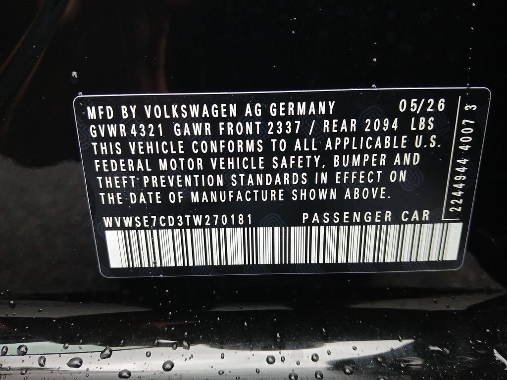 New 2026 Volkswagen GTI SE FWD image 30