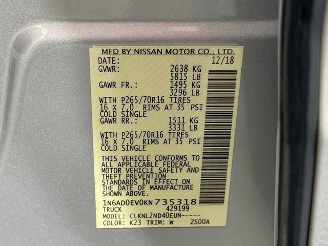 Used 2019 Nissan Frontier SV AWD/4WD image 30