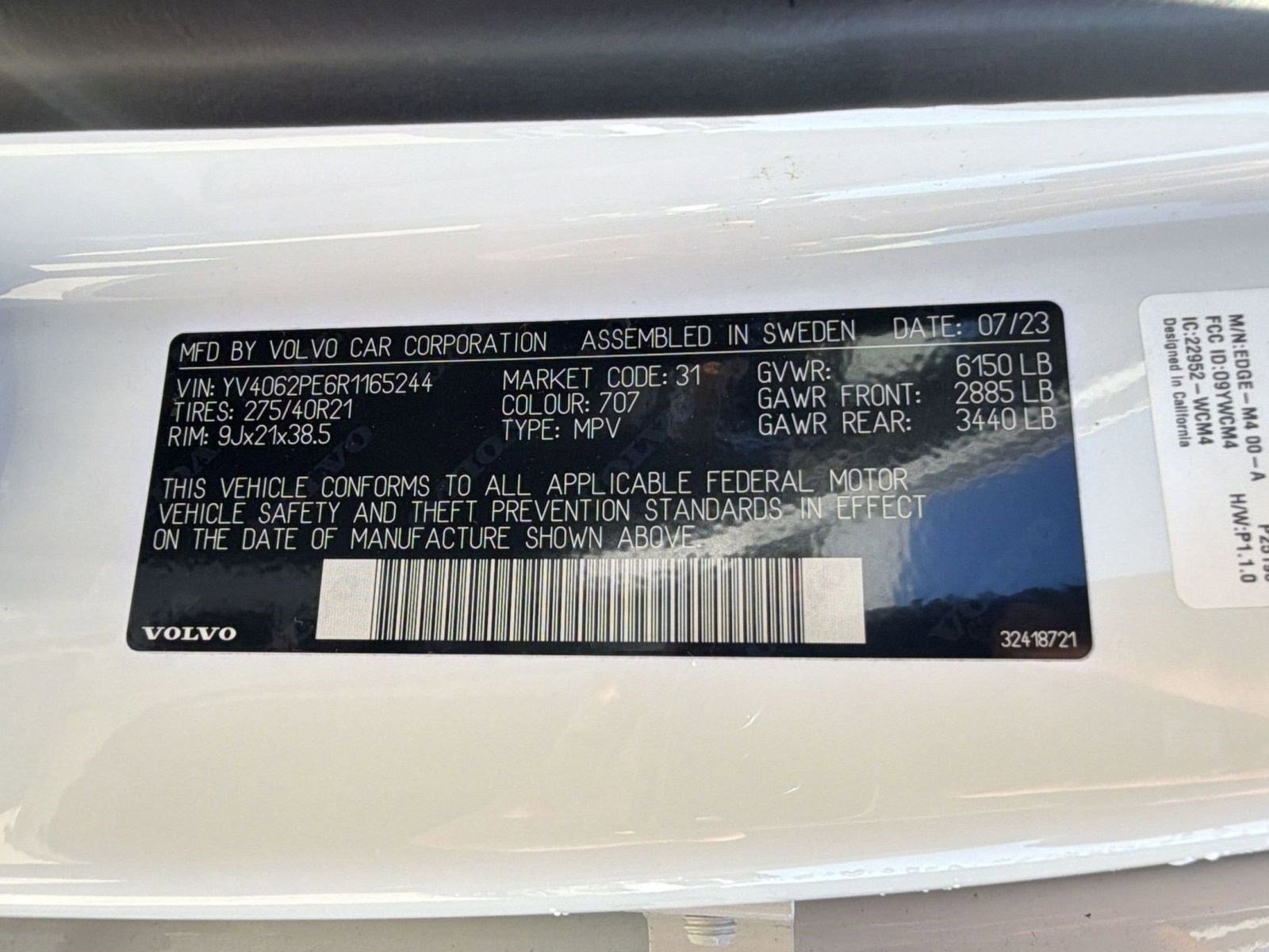 Used 2024 Volvo XC90 B6 Plus w/ Protection Package Premier AWD/4WD image 19