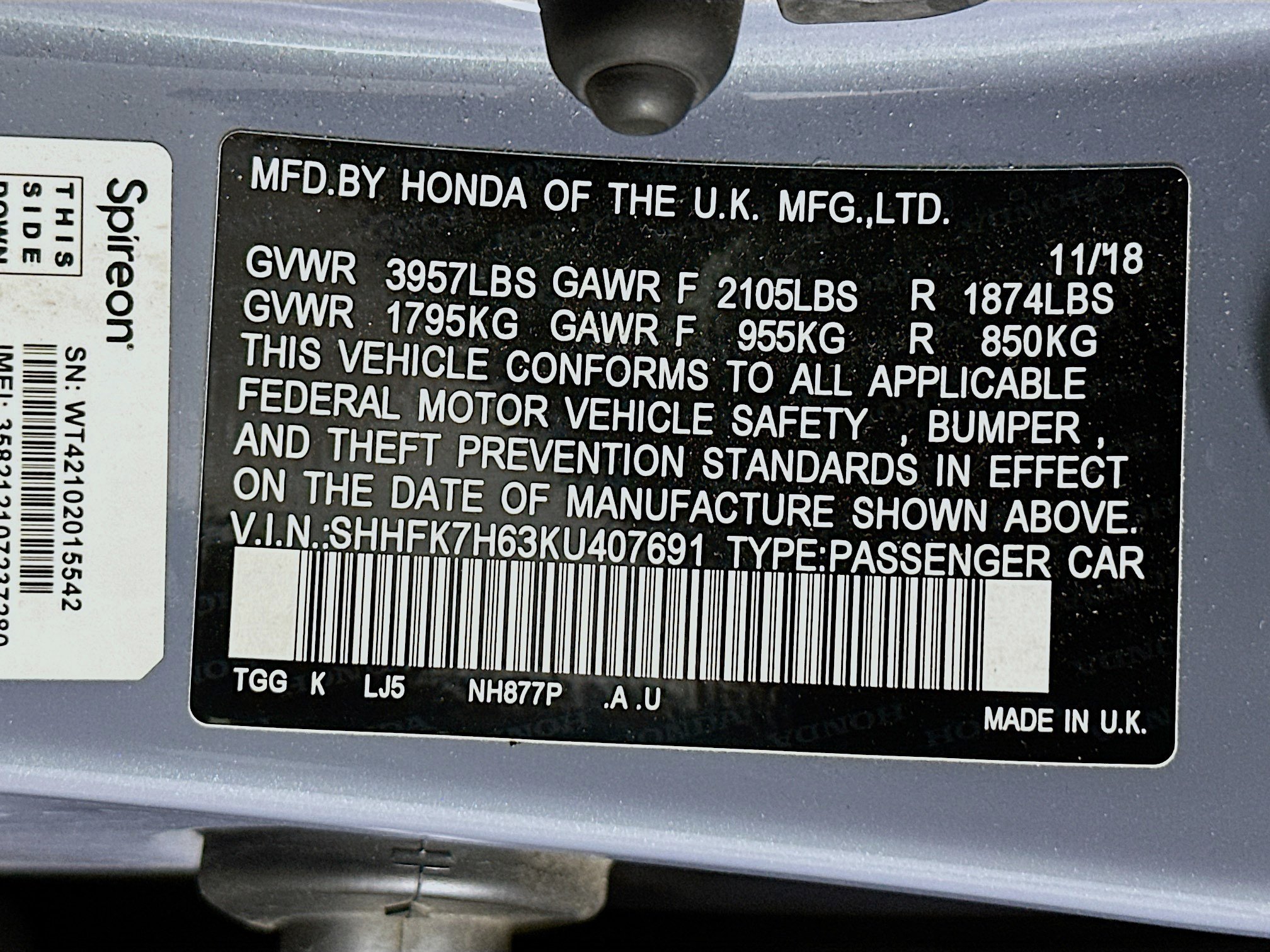 Used 2019 Honda Civic EX image 12