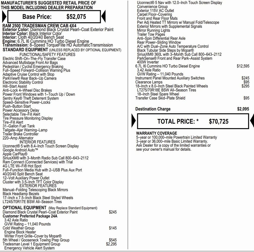 New 2026 RAM 2500 Tradesman image 2