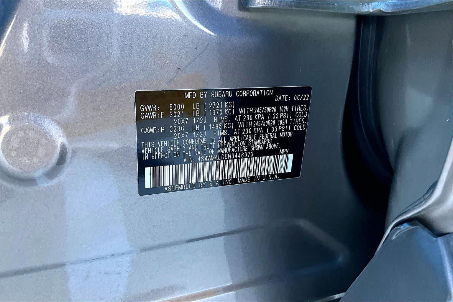 Used 2022 Subaru Ascent Limited w/ Technology Package AWD/4WD image 33