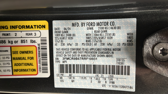 Used 2024 Ford Bronco Sport Big Bend w/ Convenience Package AWD/4WD image 28