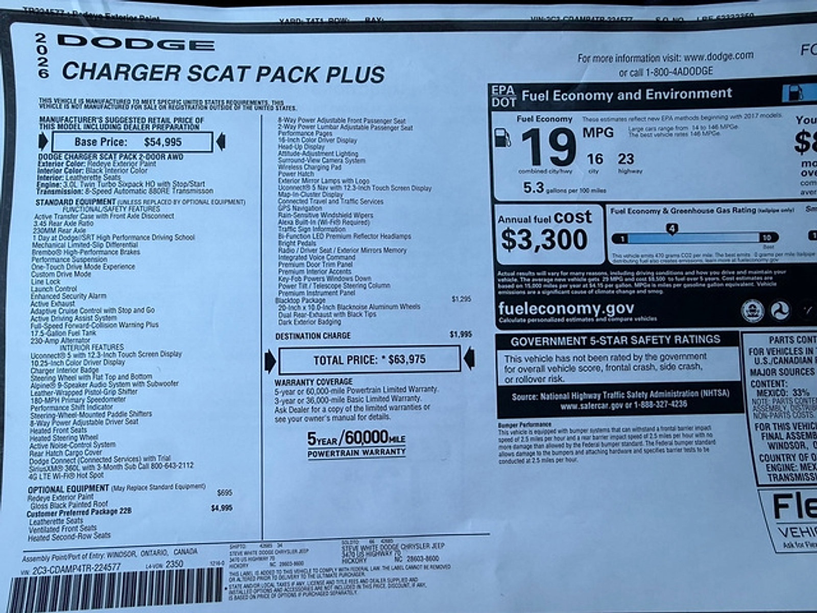 New 2026 Dodge Charger Scat Pack AWD/4WD image 39