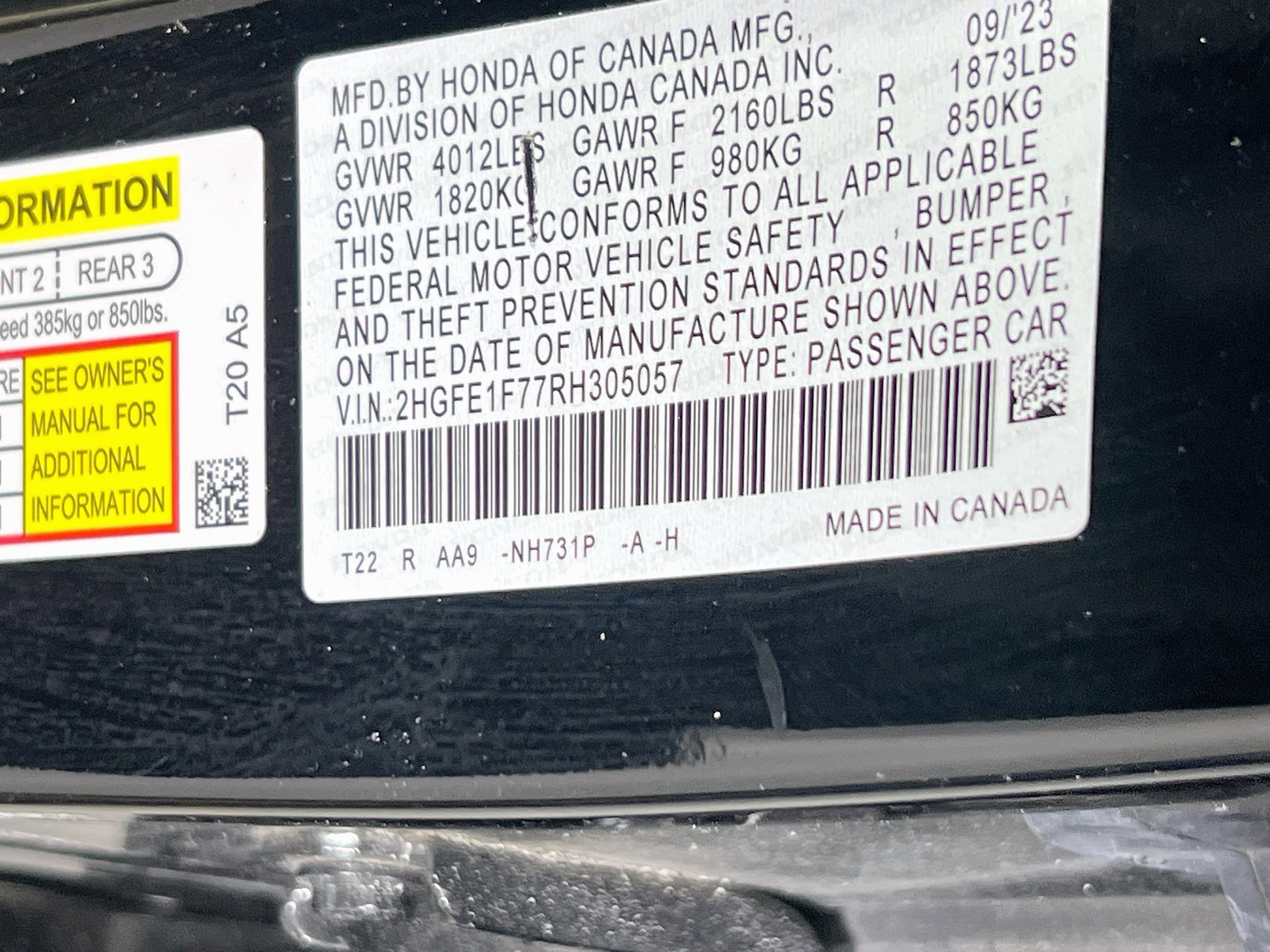 Used 2024 Honda Civic EX image 31