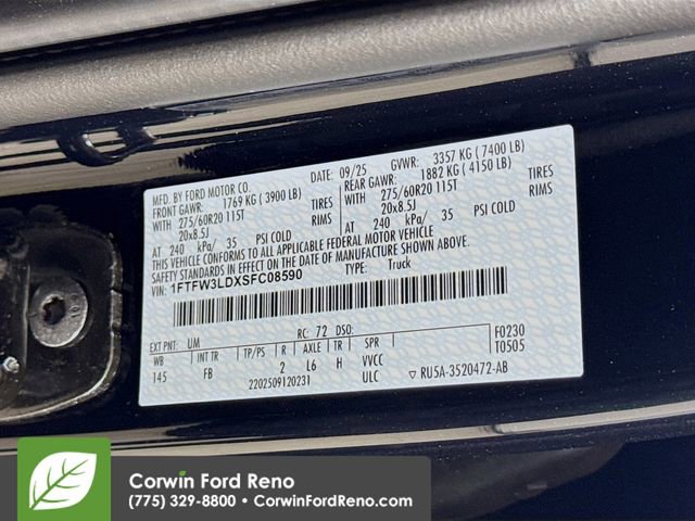 New 2025 Ford F150 XLT w/ Equipment Group 302A MID image 33