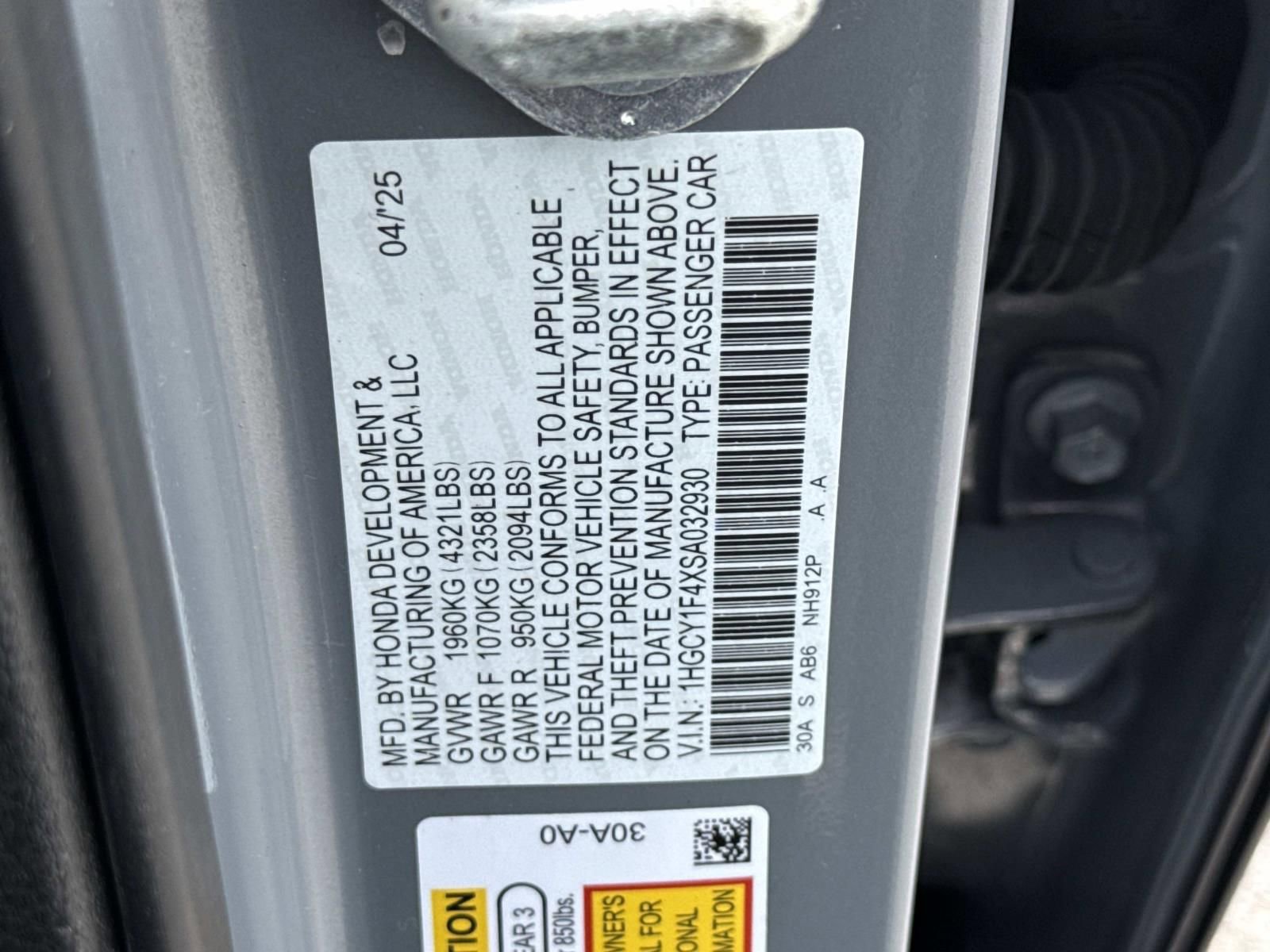 Used 2025 Honda Accord SE image 30