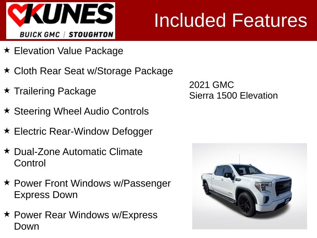 Used 2021 GMC Sierra 1500 Elevation image 3