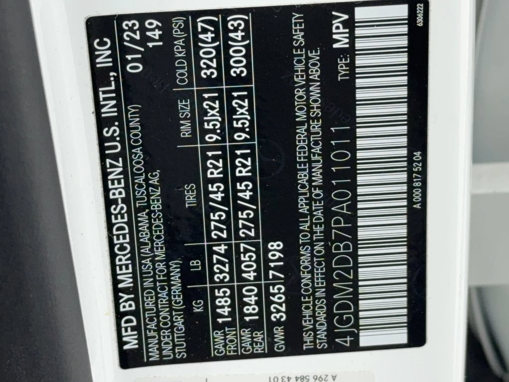 Used 2023 Mercedes-Benz EQS 450+ SUV image 64