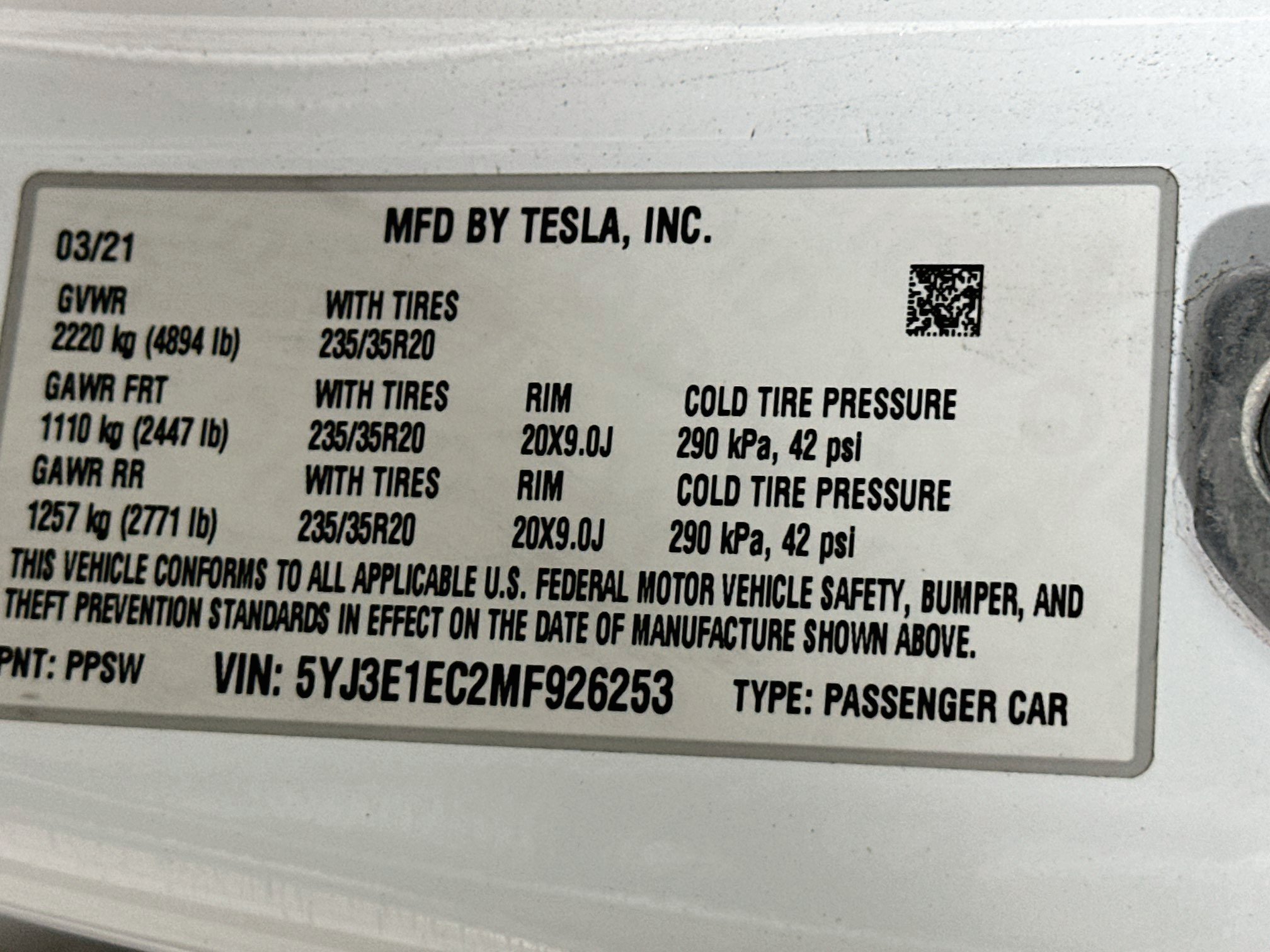 Used 2021 Tesla Model 3 Performance AWD/4WD image 12