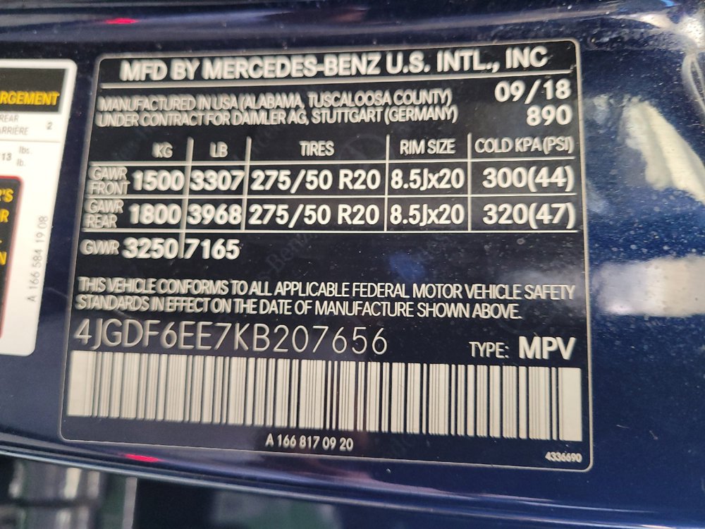 Used 2019 Mercedes-Benz GLS 450 4MATIC w/ Premium 1 Package image 33