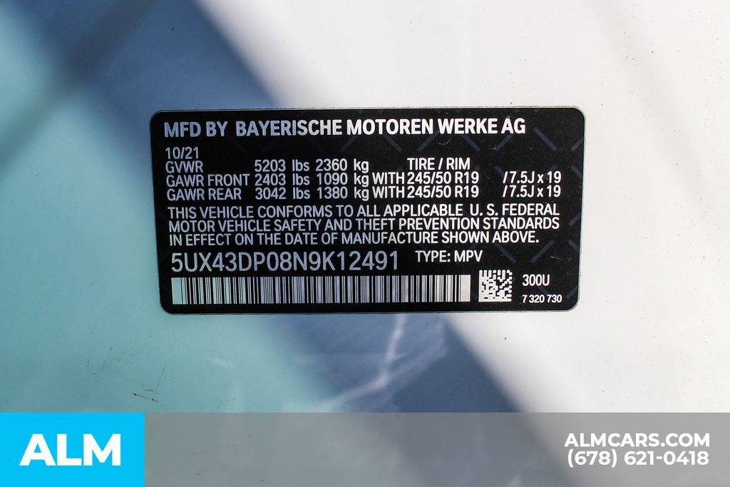 Used 2022 BMW X3 sDrive30i w/ Convenience Package RWD image 42