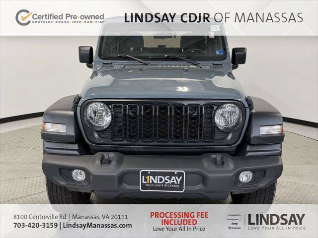 Certified 2024 Jeep Wrangler Sport AWD/4WD image 3