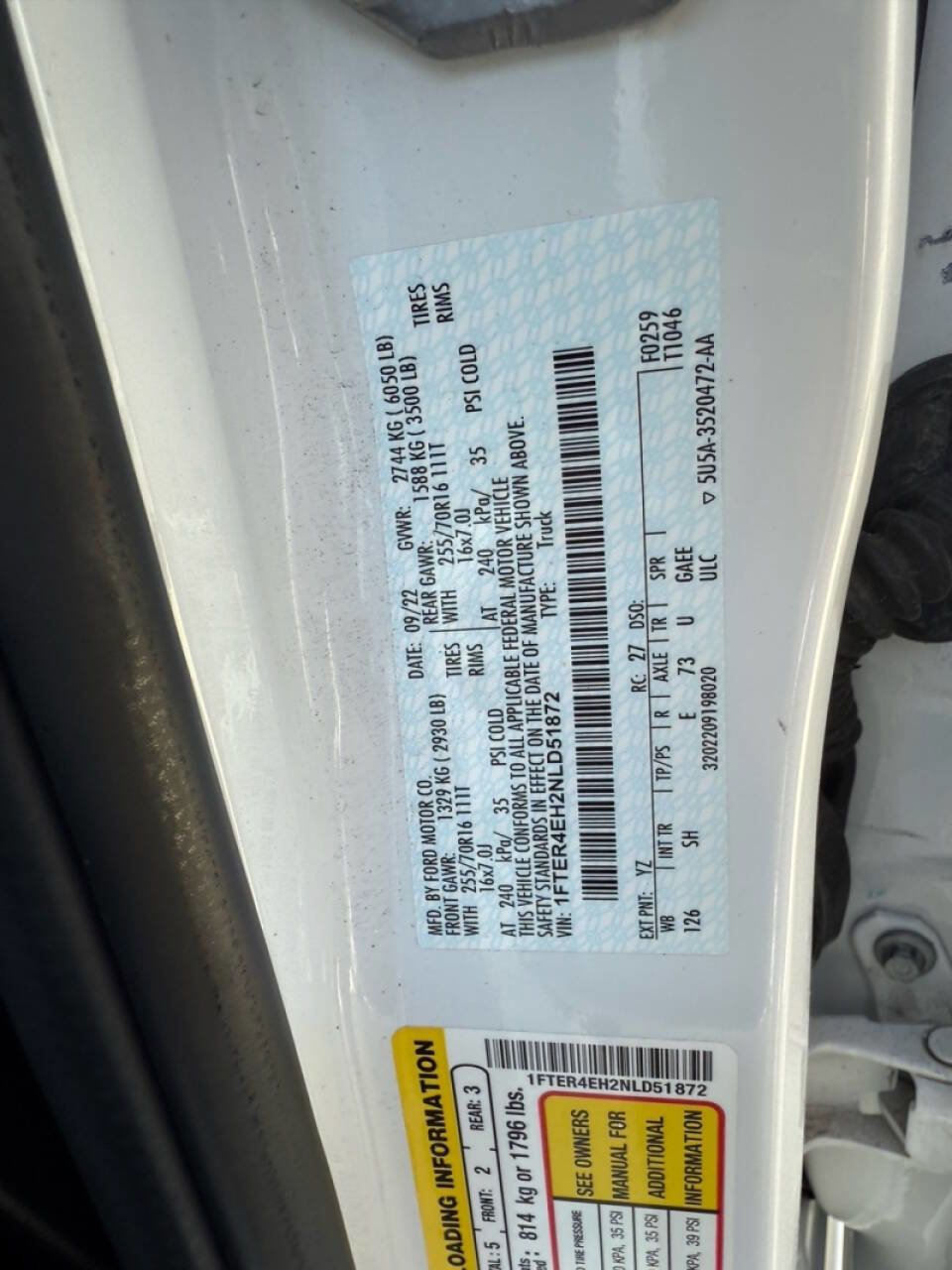 Used 2022 Ford Ranger XL w/ Equipment Group 101A High image 23