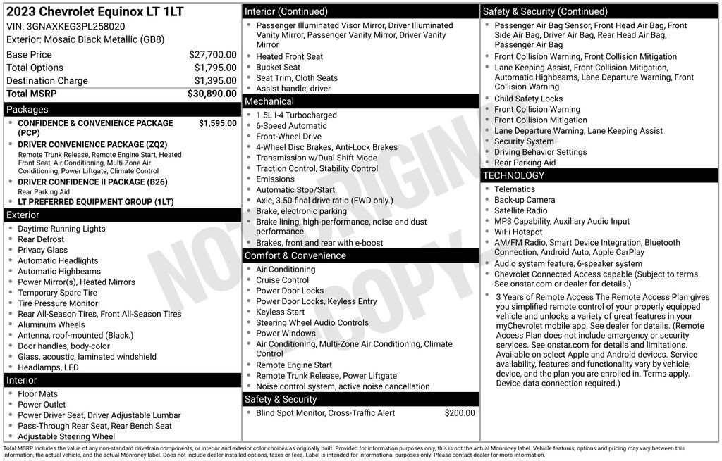 Used 2023 Chevrolet Equinox LT FWD image 34