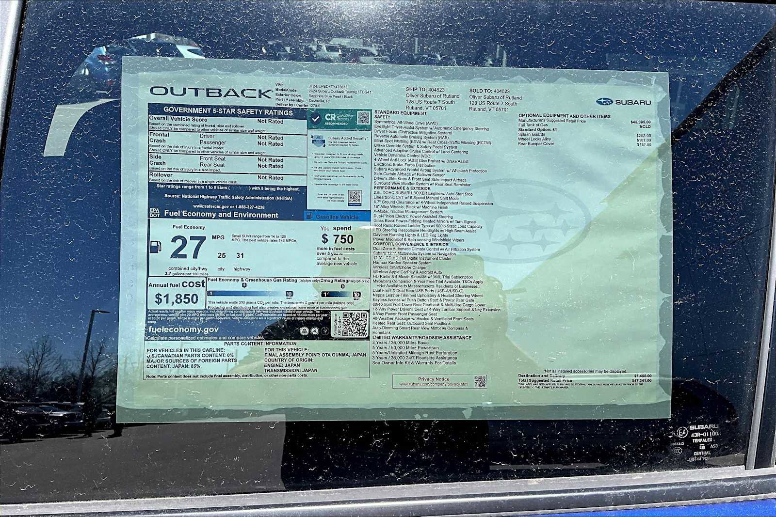 New 2026 Subaru Outback Touring AWD/4WD image 18