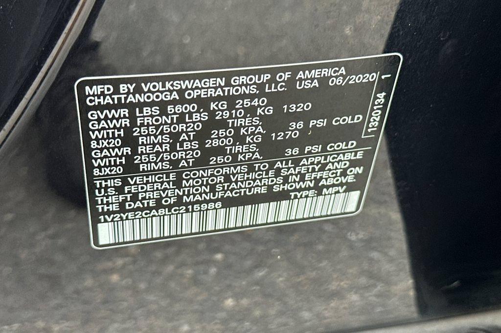 Used 2020 Volkswagen Atlas Cross Sport SE FWD image 35