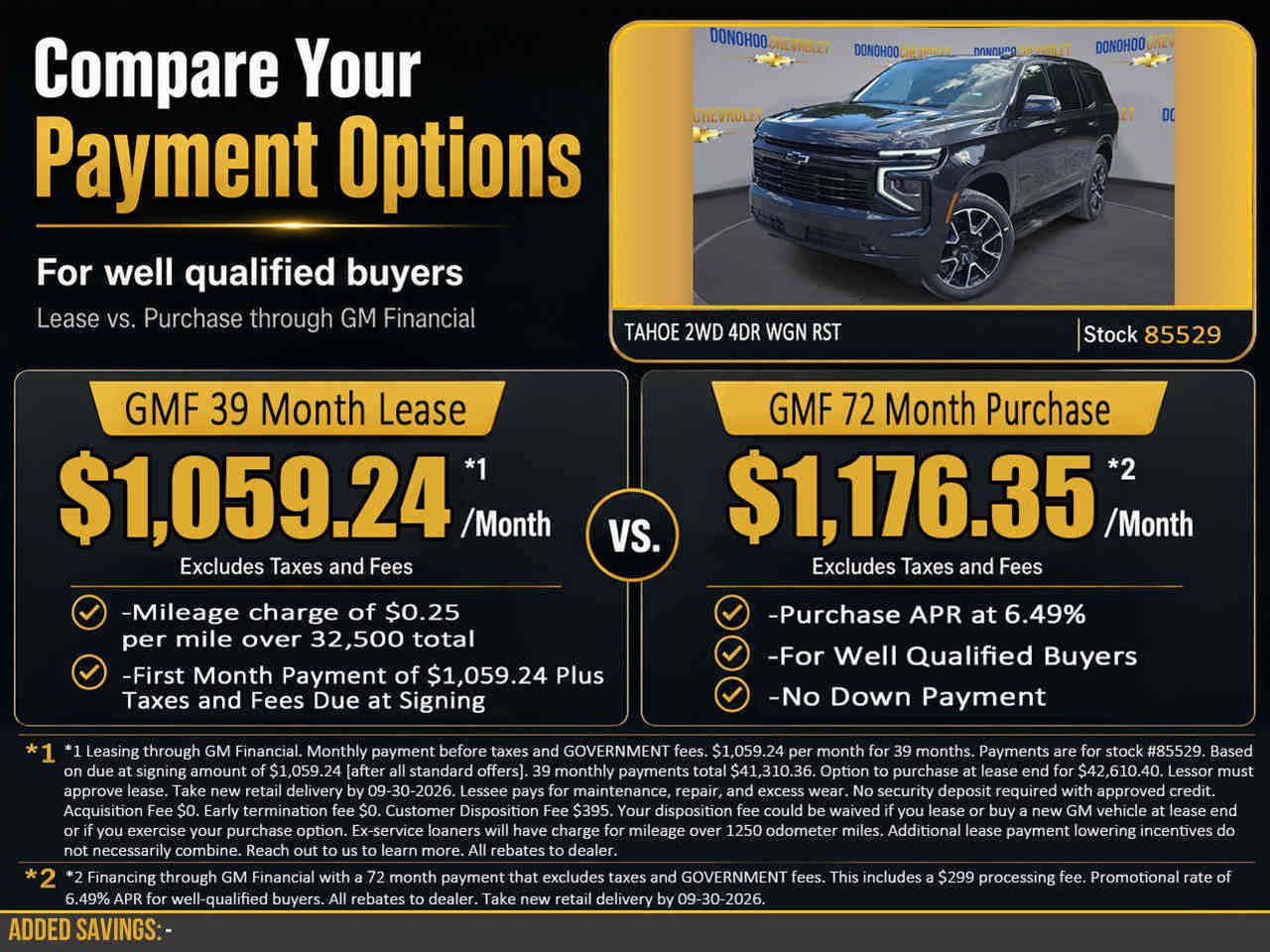 New 2026 Chevrolet Tahoe RST w/ Comfort Package RWD image 2