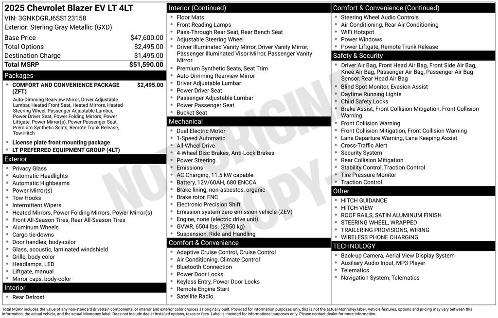 Used 2025 Chevrolet Blazer EV LT AWD/4WD image 6