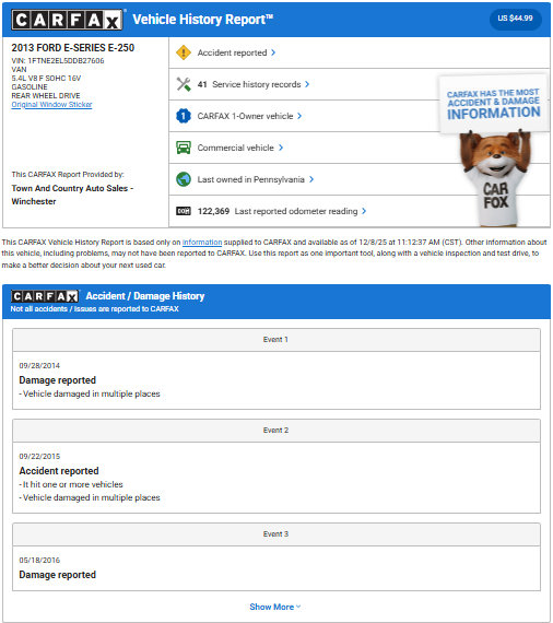 Used 2013 Ford E-250 and Econoline 250 w/ PWR Group image 51