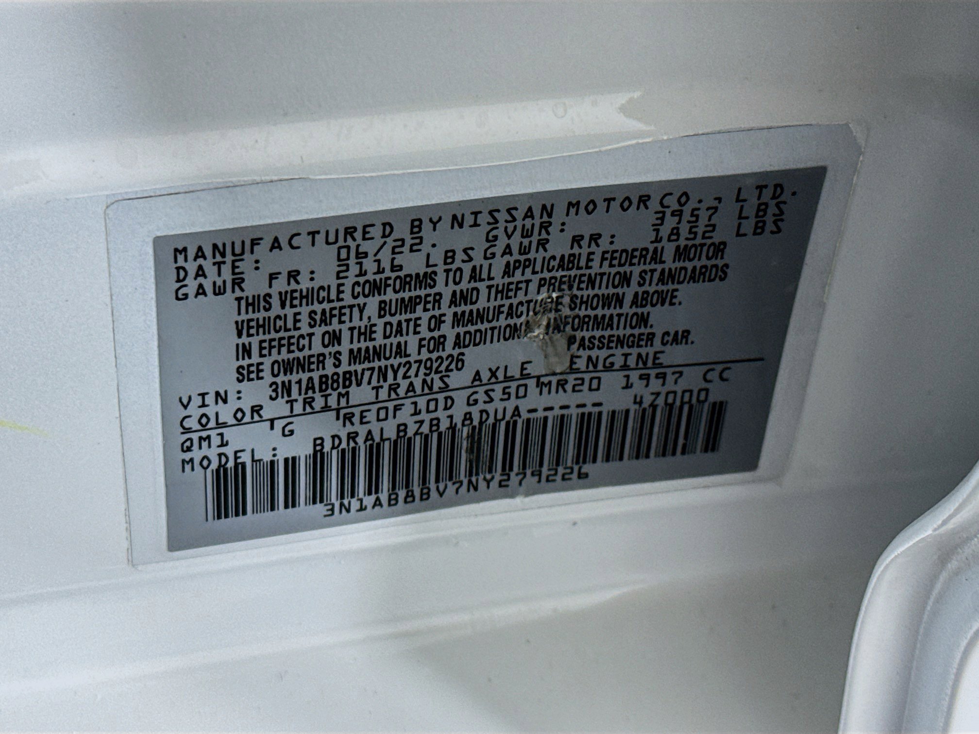 Used 2022 Nissan Sentra S FWD image 39