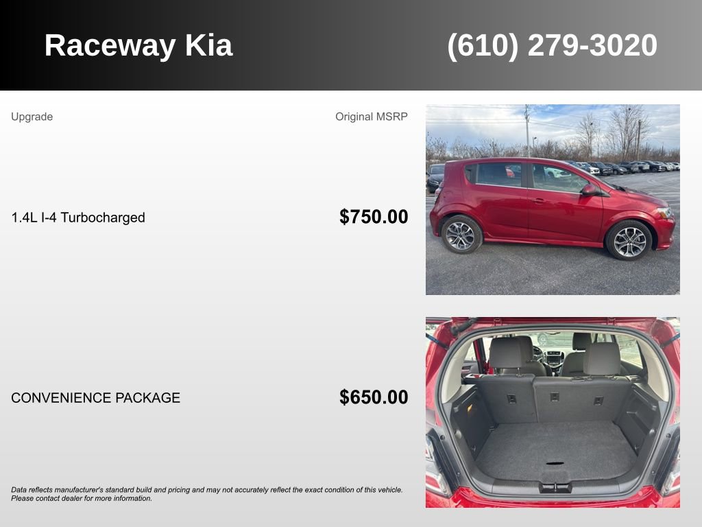 Used 2018 Chevrolet Sonic LT w/ Convenience Package image 5