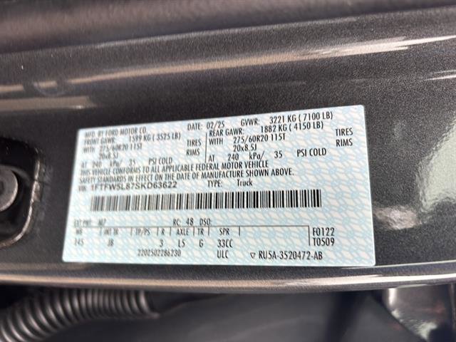 New 2025 Ford F150 Lariat w/ Equipment Group 501A Mid image 20