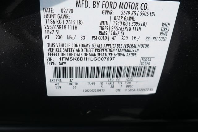 Used 2020 Ford Explorer XLT w/ Equipment Group 202A image 28