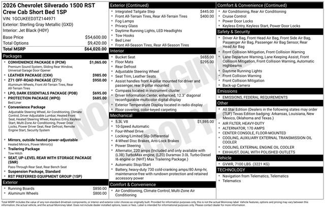 New 2026 Chevrolet Silverado 1500 RST w/ Convenience Package II image 35