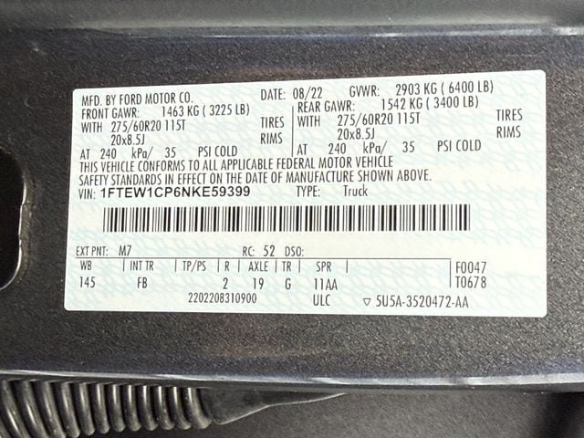 Used 2022 Ford F150 XLT w/ Equipment Group 302A High RWD image 27