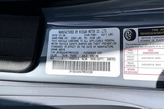 New 2026 Nissan Z Sport w/ Floor Mat Package RWD image 8