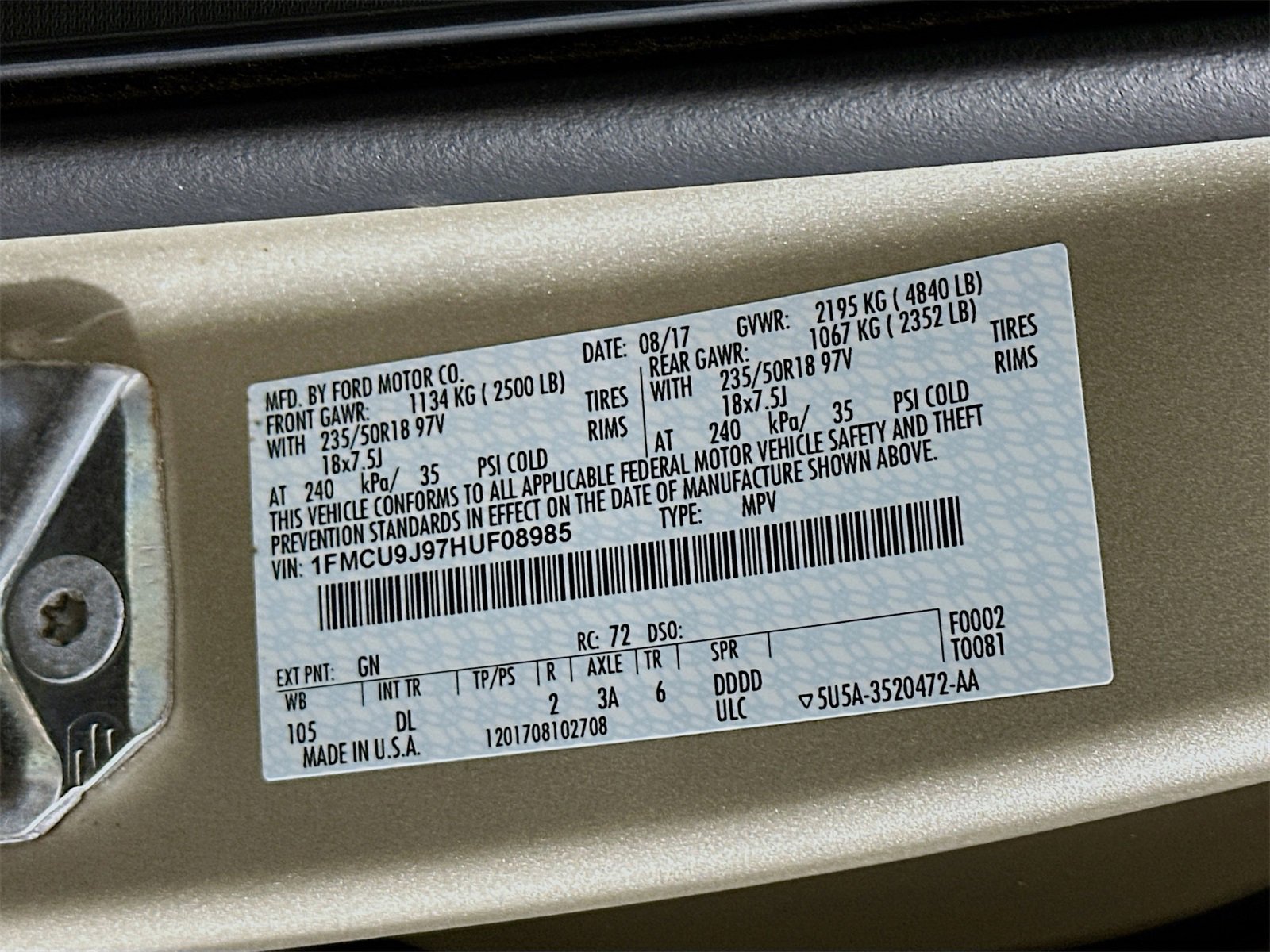 Used 2017 Ford Escape Titanium w/ Equipment Group 301A image 33